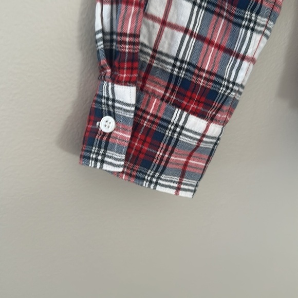 J. McLaughlin Womens Plaid Long Sleeve Button Up Shirt Sz 4 Preppy Classic Rodeo - Picture 5 of 7